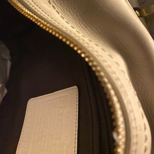 Leather purse original Coach color beige smedium size